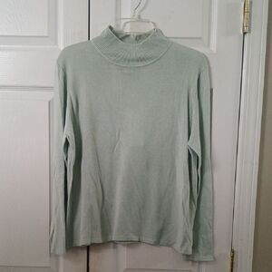Madison Studio  seafoam silk cashmere blend lightweight sweater Sz XL NWT